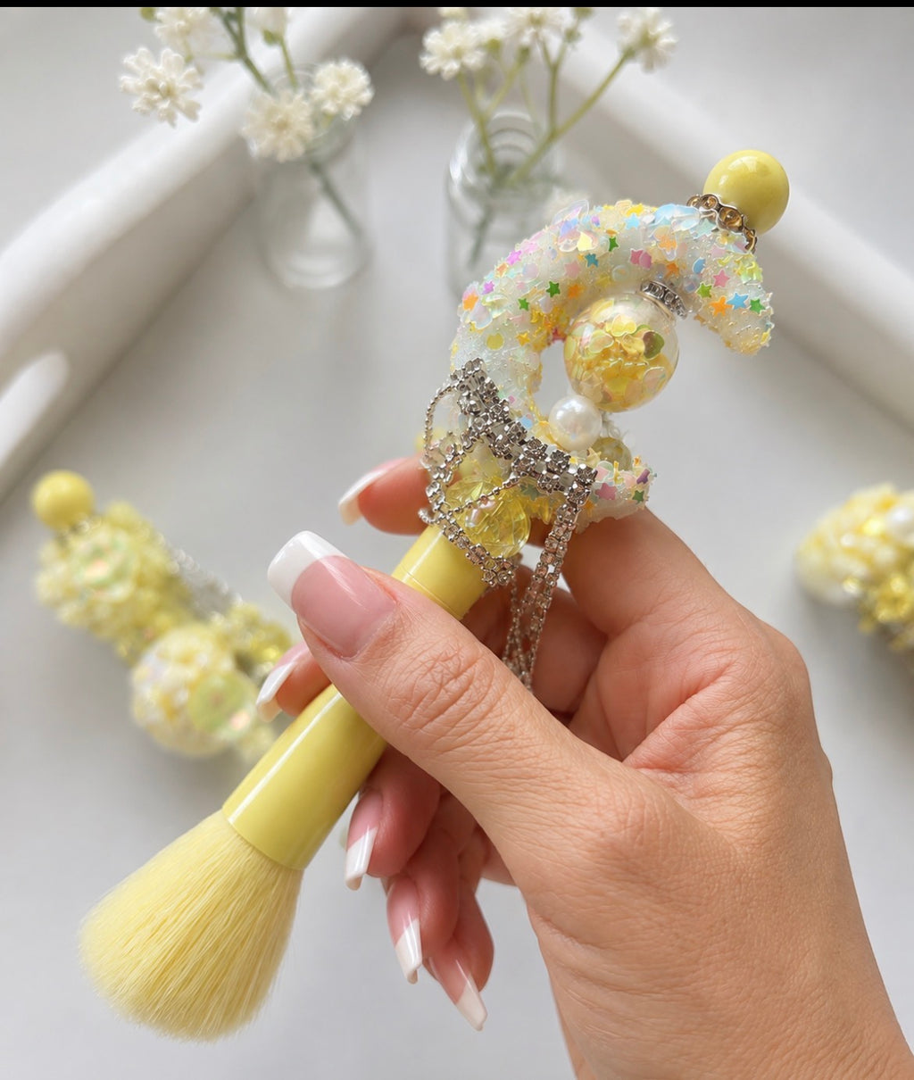 Handmade Beaded Makeup Brushes