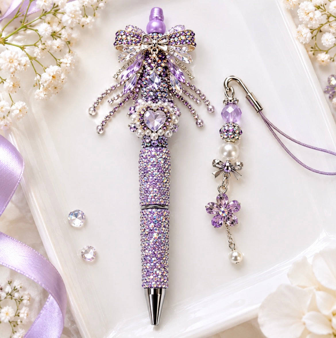 Handmade Jeweled Beaded Pen