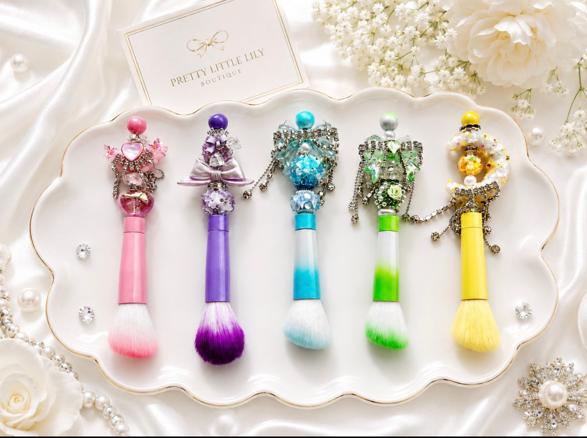 Handmade Beaded Makeup Brushes