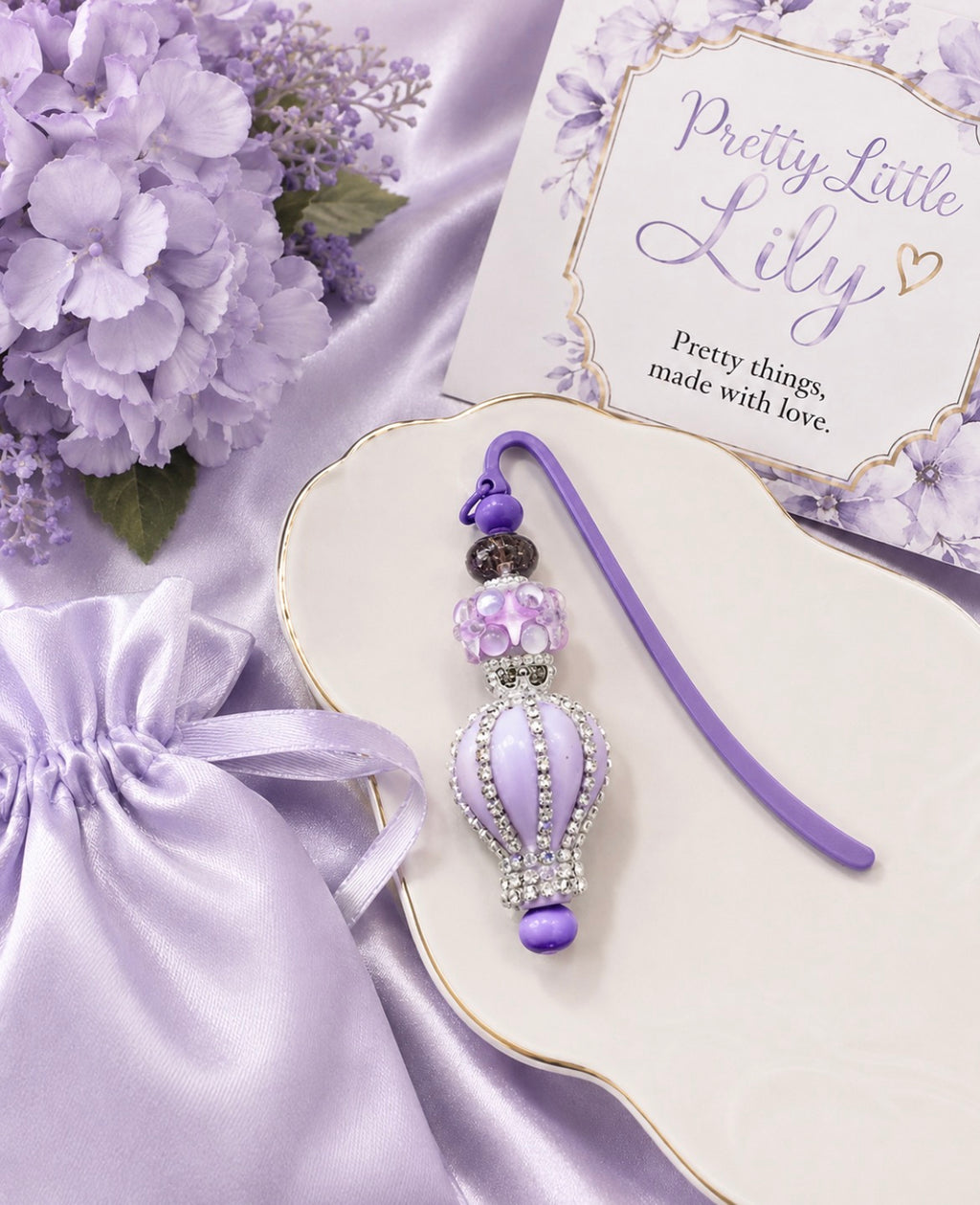 Handmade Jeweled Beaded Bookmark