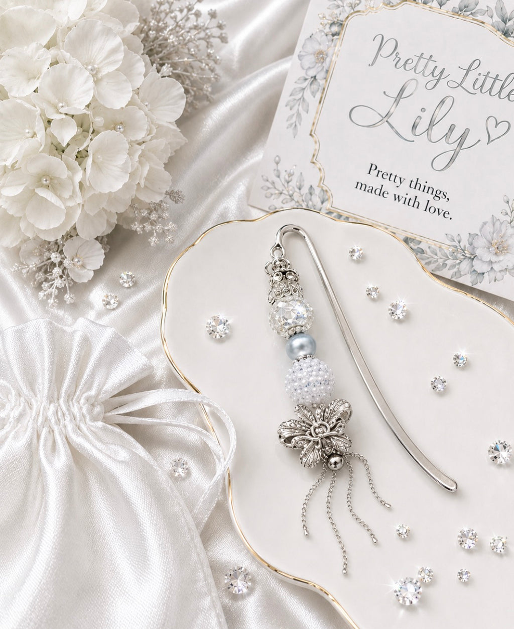 Handmade Jeweled Beaded Bookmark