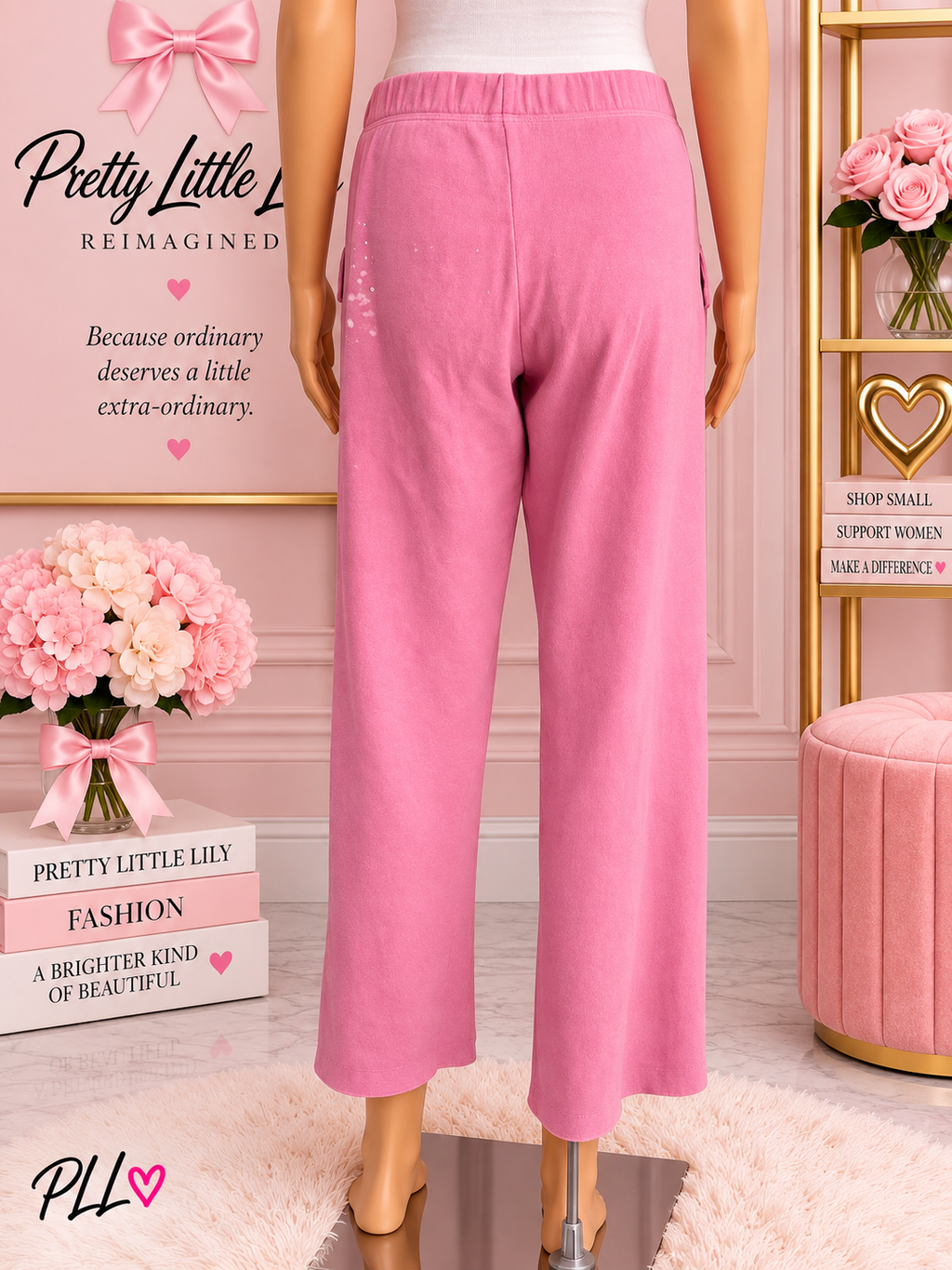 Victoria’s Secret PINK REIMAGINED Swarovski Doggie Joggers – Medium