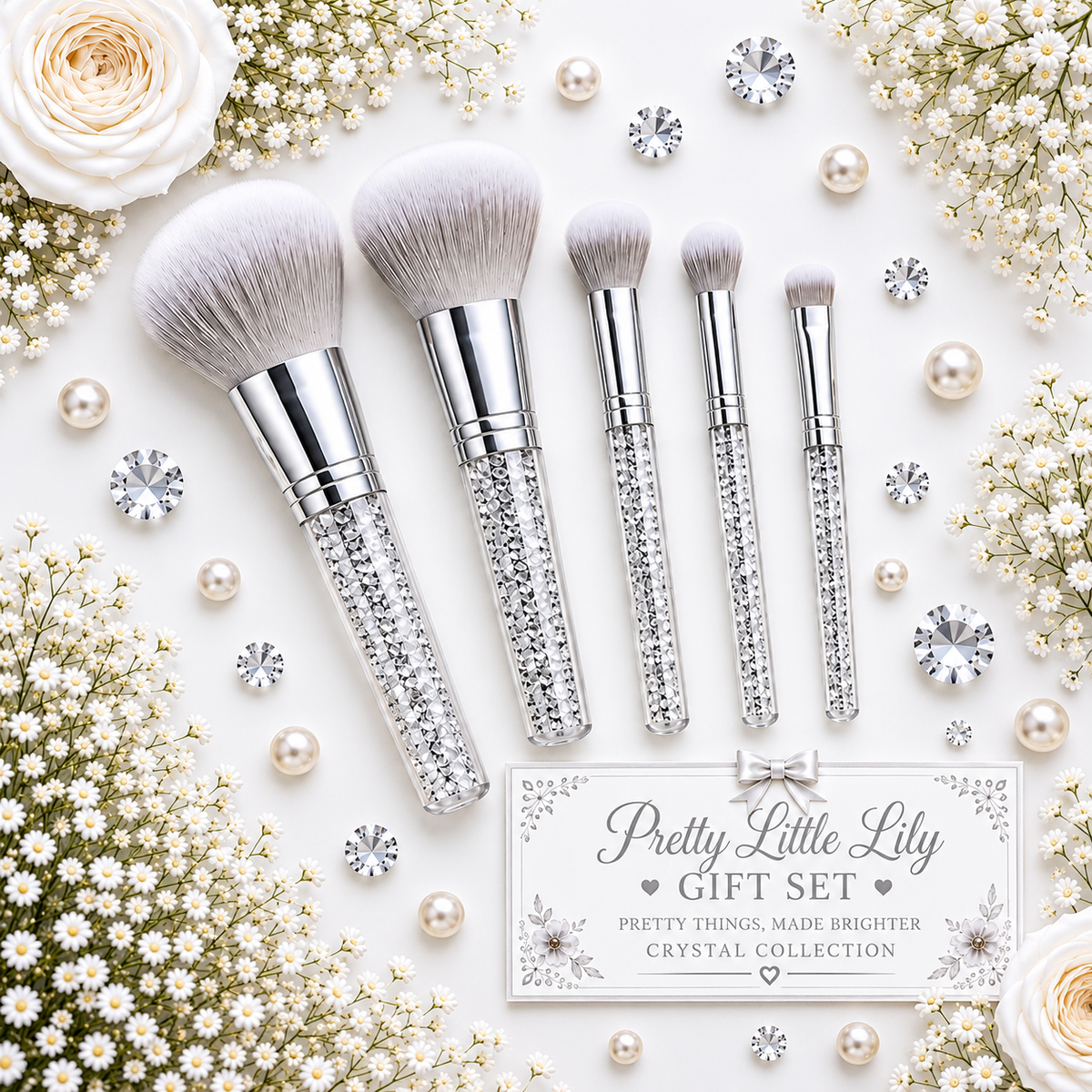 Handmade Beaded Makeup Brushes