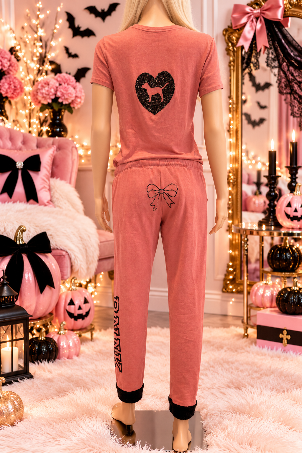 Victoria’s Secret PINK Swarovski Crystal Embellished Halloween Outfit Set